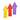 Arrow Floor Marker (Pack of 6 x 3 Colours)